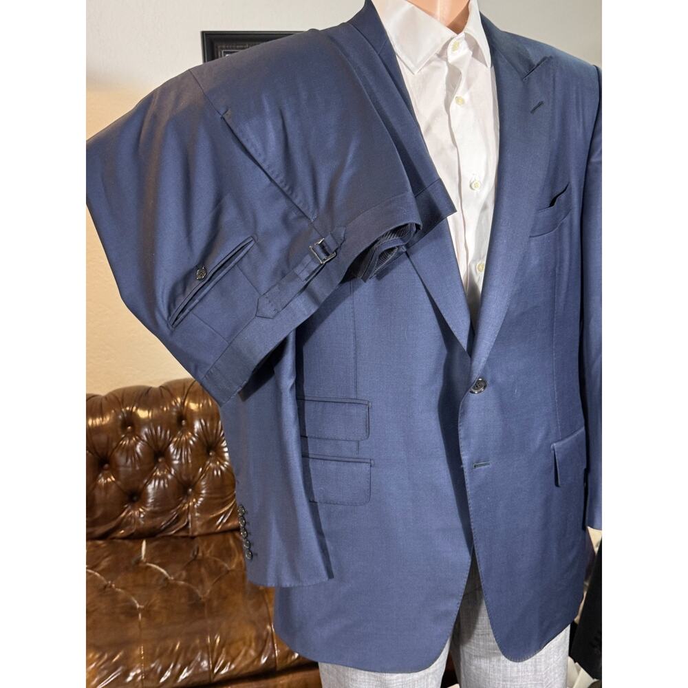 Tom Ford Navy Blue Wool 2Pc Suit O'Connor 56IT 46R US 40x28 Trousers Men's
